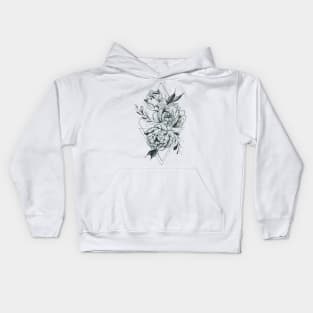 Peonies Kids Hoodie